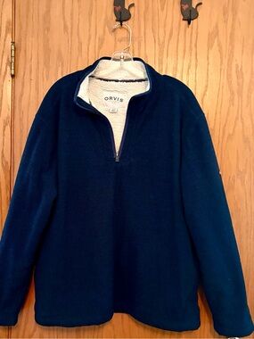 Men’s ORVIS quarter zip pullover sweater
